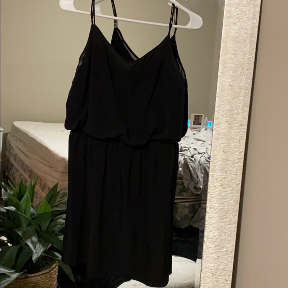 Black express mini dress